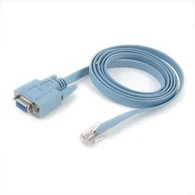 RJ45 Till DB9 kvinnliga kompatibel konsolen kabel blå